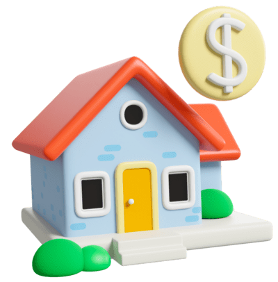 rental house icon 3d